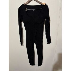 Brand New Popilush Women's 2XL XXL Black Long Sleeve Bodysuit One Piece Shapewea